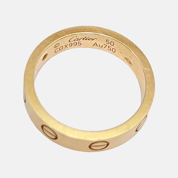 LOVE 18k Rose Gold Ring EU 50