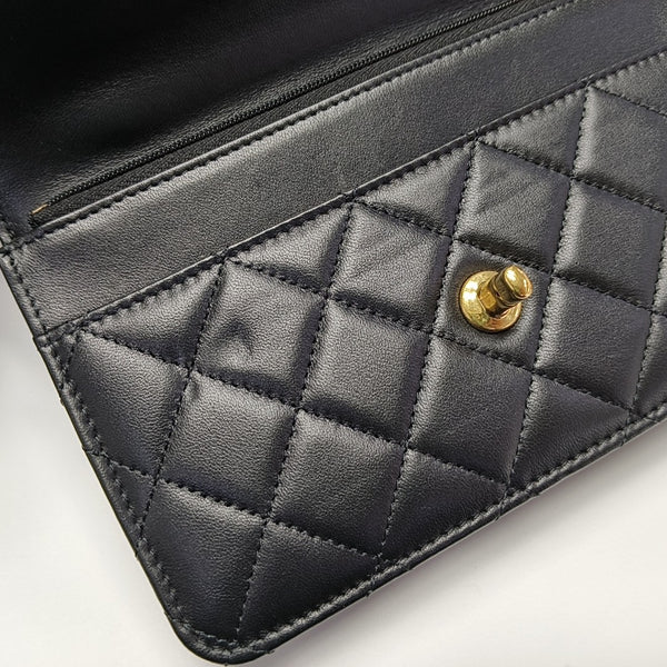 WOC Quilted Lambskin Black