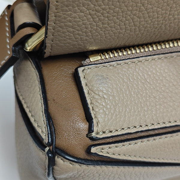 Puzzle Medium Calfskin Beige
