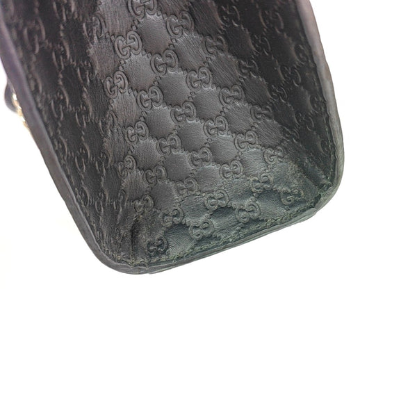 Emily Chain Monogram Calfskin Black