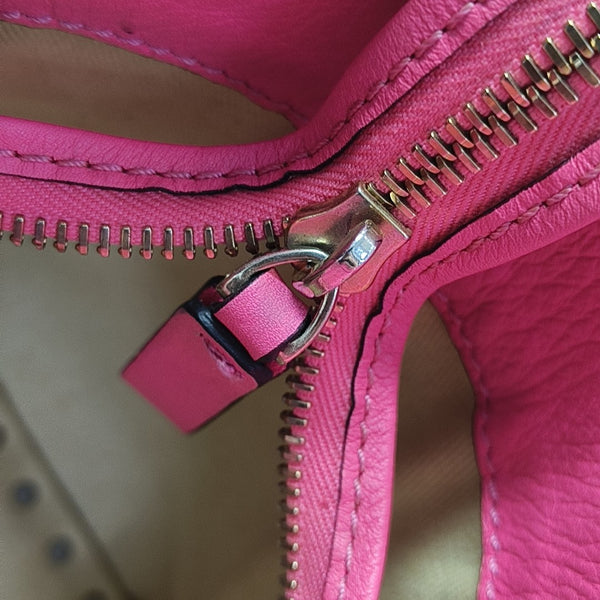 Rockstud Calfskin Red