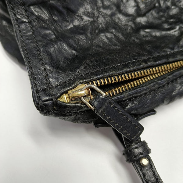 Lambskin Shoulder Bag Black