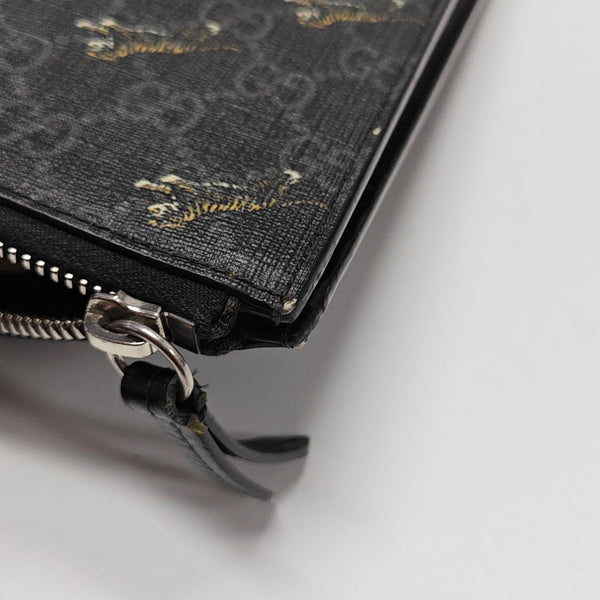 GG Supreme Monogram Coated Canvas Black