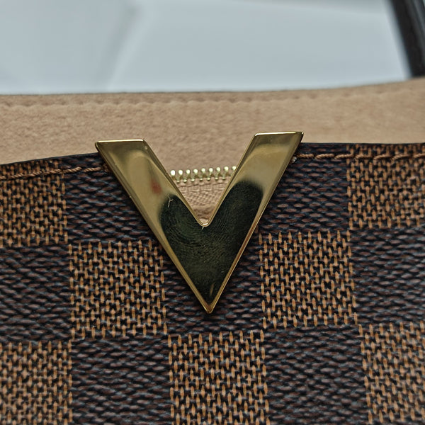 KENSINGTON BOWLING Damier Ebene Coated Canvas Brown