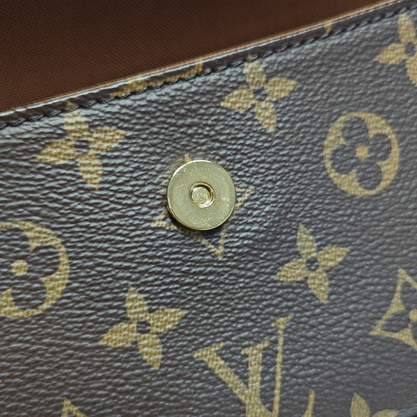 IVY Monogram Coated Canvas Brown