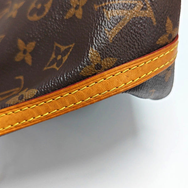 NÉONOÉ Nano Monogram Coated Canvas Brown