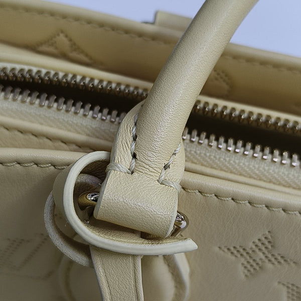 ONTHEGO EAST WEST PM Monogram Calfskin Yellow