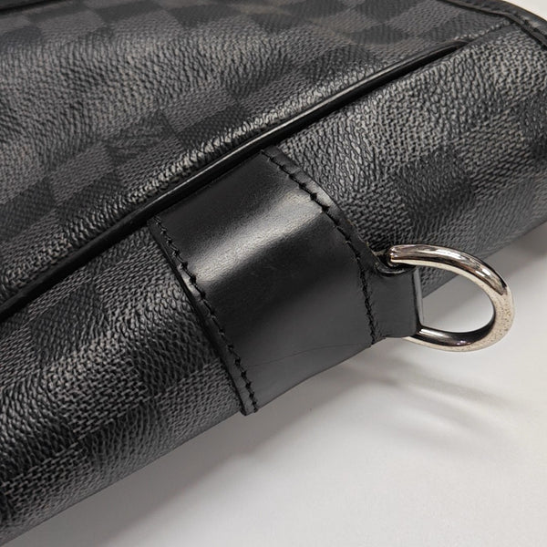 TADAO MM Damier Graphite Coated Canvas Gray