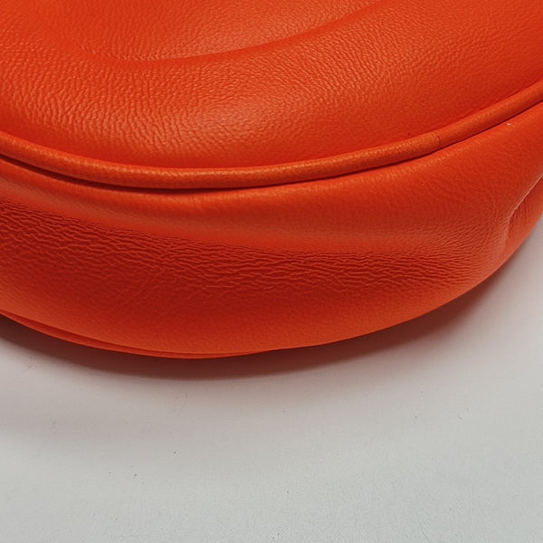 Calfskin Shoulder Bag Small Orange
