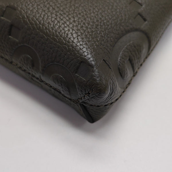 GG Messenger Medium Monogram Calfskin Green