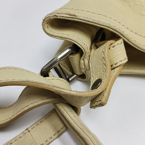 Calfskin Shoulder Bag Beige