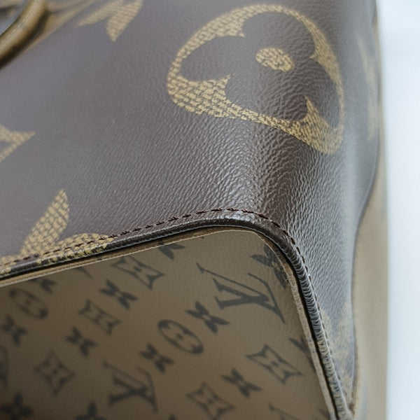 Authenticated pre-owned ONTHEGO GM Monogram Coated Canvas Brown - Tote Bag at Looply