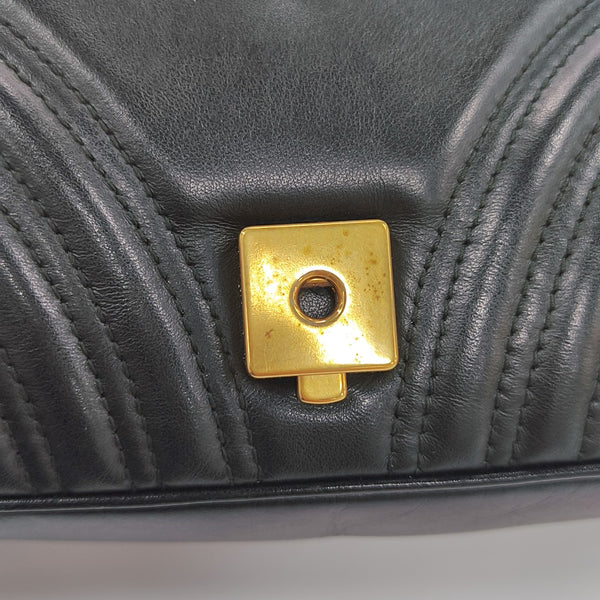 GG Marmont Medium Quilted Calfskin Black