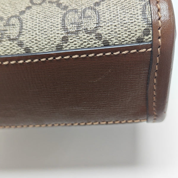 Retro Mini Monogram Coated Canvas Beige