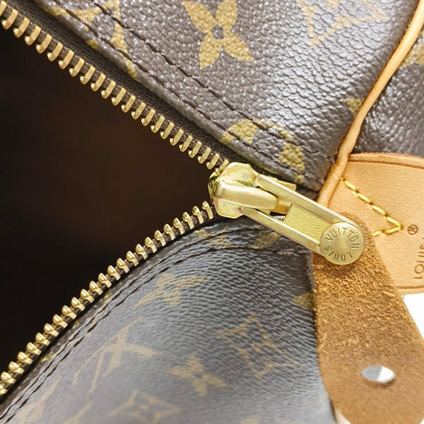 SPEEDY 35 Lona Revestida Monogram Marrón