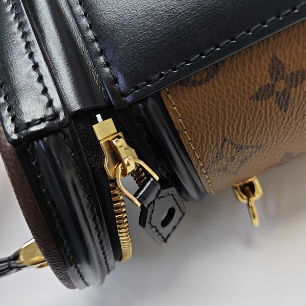 CANNES PM Monogram Coated Canvas Brown