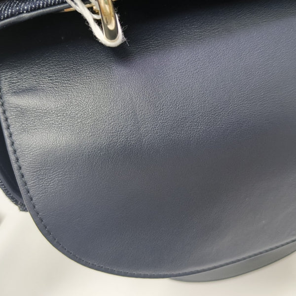 Lady Dior Medium Quilted Denim Blue