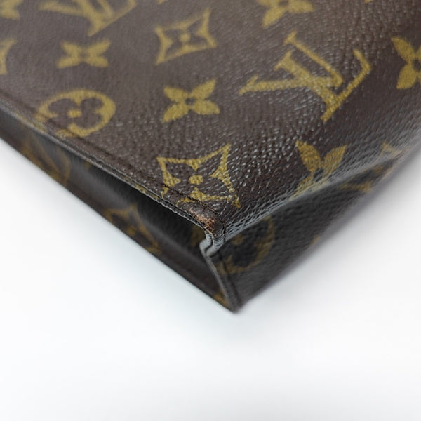 TOILET POCKET 26 Monogram Coated Canvas Brown