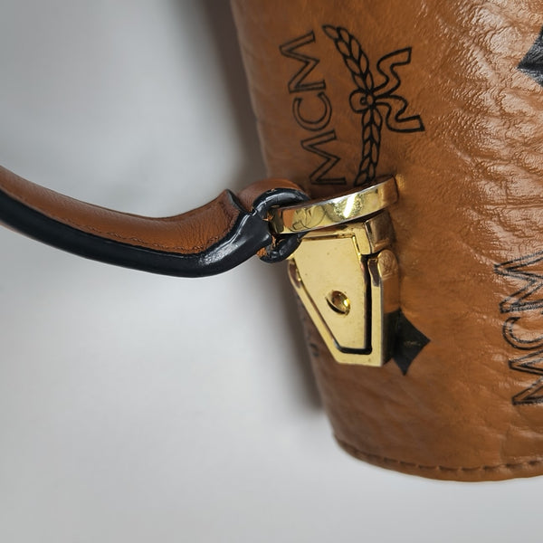 TRACY Small Monogram Coated Canvas Brown