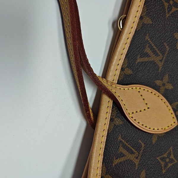 NEVERFULL INSIDE OUT MM Monogram Fabric Red