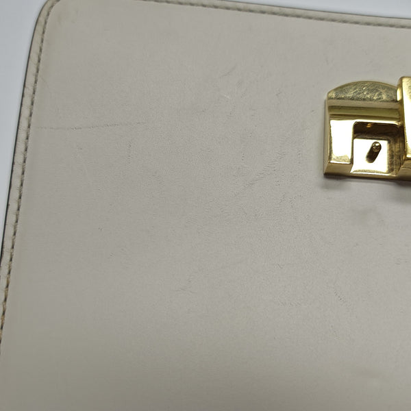 Sylvie Mini Calfskin White