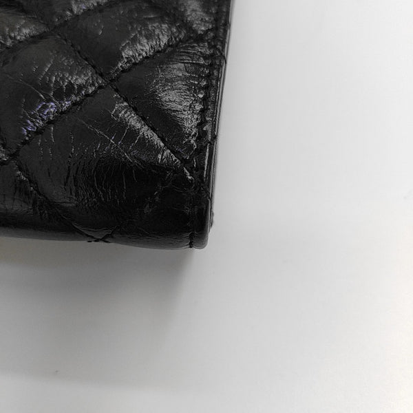 MATELASSE Chevron Calfskin Black