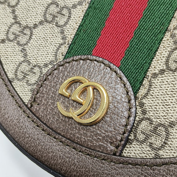 Ophidia Mini Monogram Lona Revestida Beige