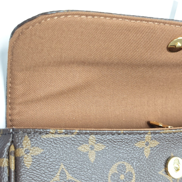 IVY Monogram Coated Canvas Brown