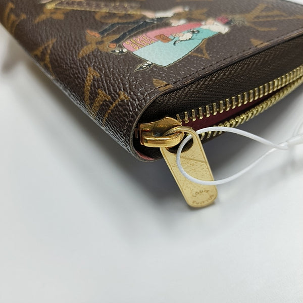 ZIPPY Monogram Coated Canvas Brown Wallet