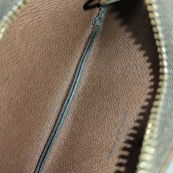 Monogram Coated Canvas Key Pouch Brown