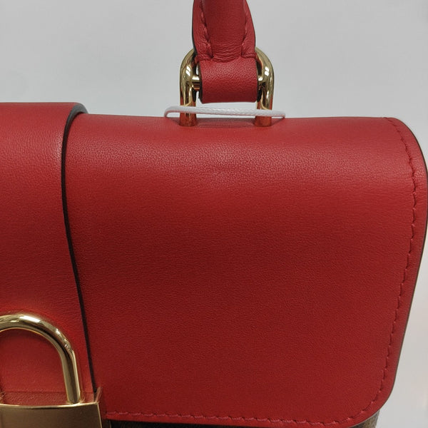 LOCKY BB Monogram Coated Canvas Red