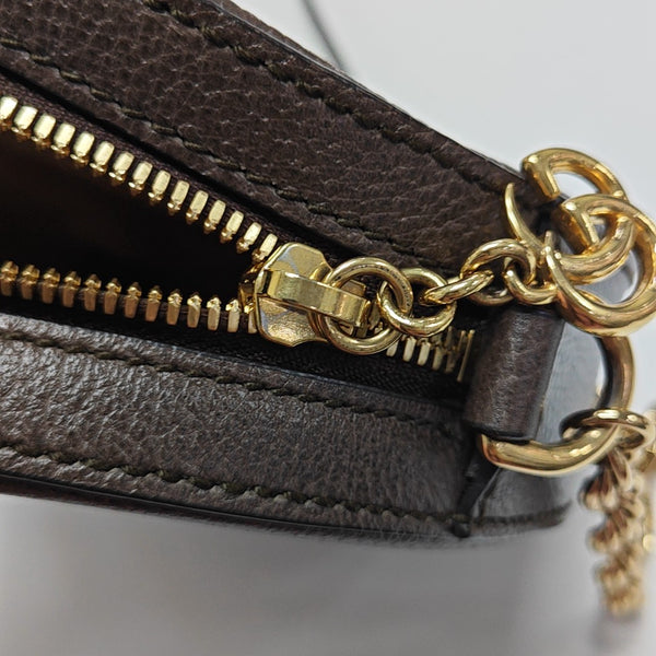 Ophidia Mini Monogram Coated Canvas Beige