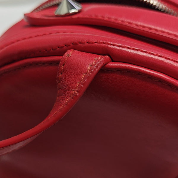 Quilted Calfskin Backpack Red