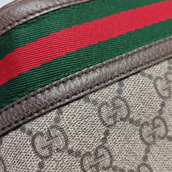 Ophidia Mini Monogram Coated Canvas Beige
