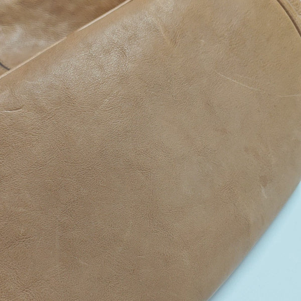Calfskin Top Handle Bag Brown