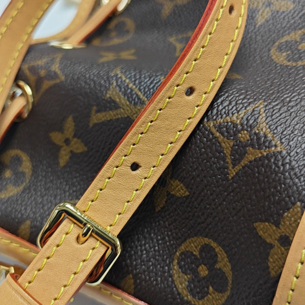 NOÉ Nano Monogram Coated Canvas Brown