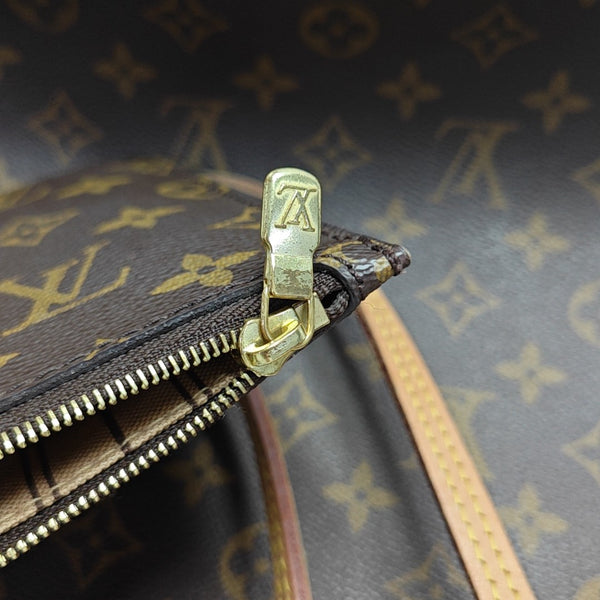 NEVERFULL MM Monogram Coated Canvas Brown