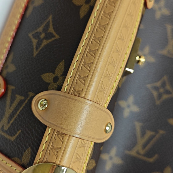 SIDE TRUNK MM Monogram Coated Canvas Brown