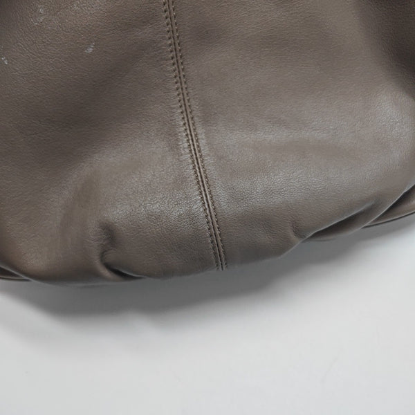 Calfskin Shoulder Bag Gray
