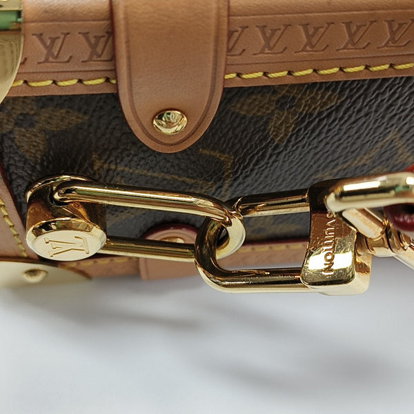 SIDE TRUNK MM Monogram Coated Canvas Brown