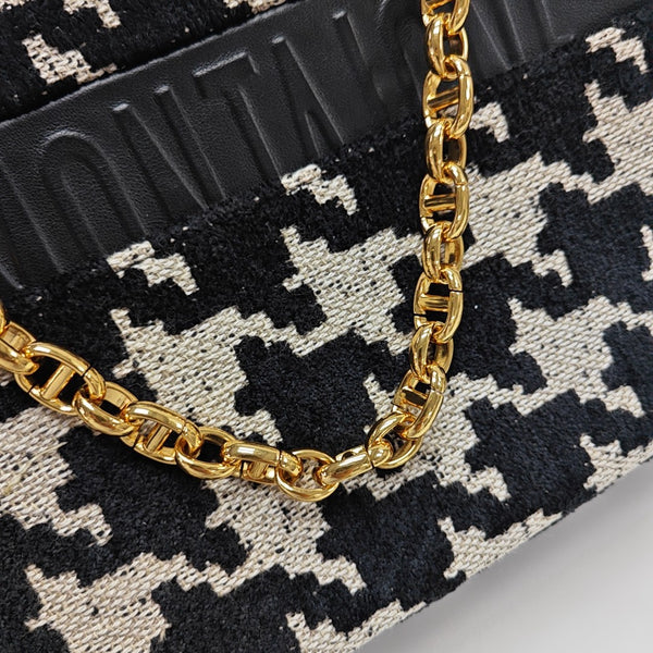 Dior Caro Medium Canvas Black