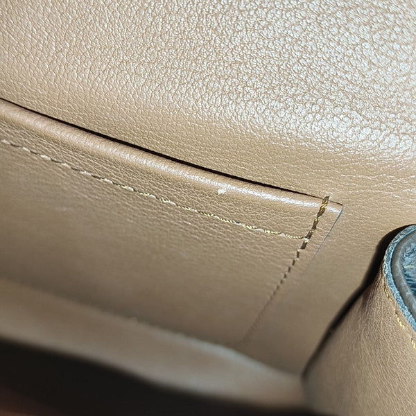 MARCEAU Monogram Coated Canvas Brown