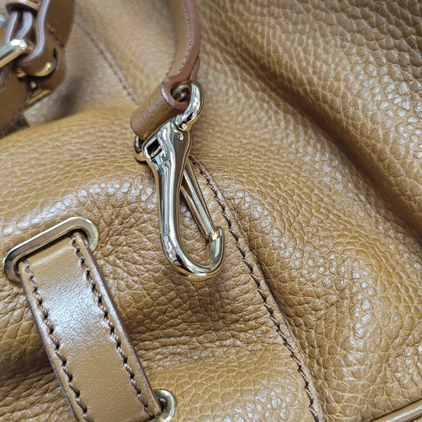 Calfskin Shoulder Bag Brown