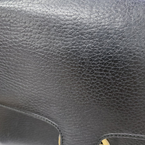 Interlocking G Large Calfskin Black