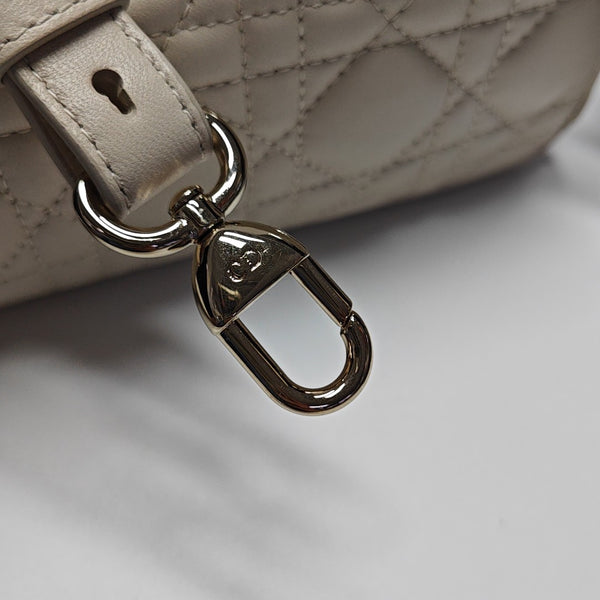 Lady Dior Small Cannage Lambskin White