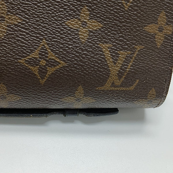 Monogram Coated Canvas Wallet Brown