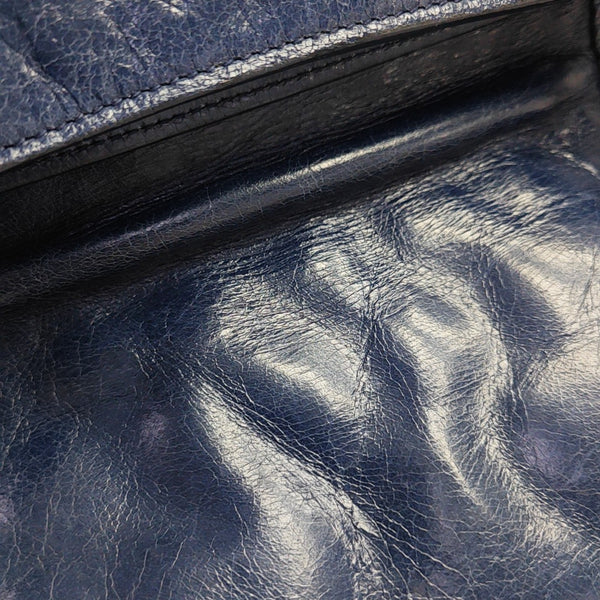 Quilted Lambskin Shoulder Bag Blue