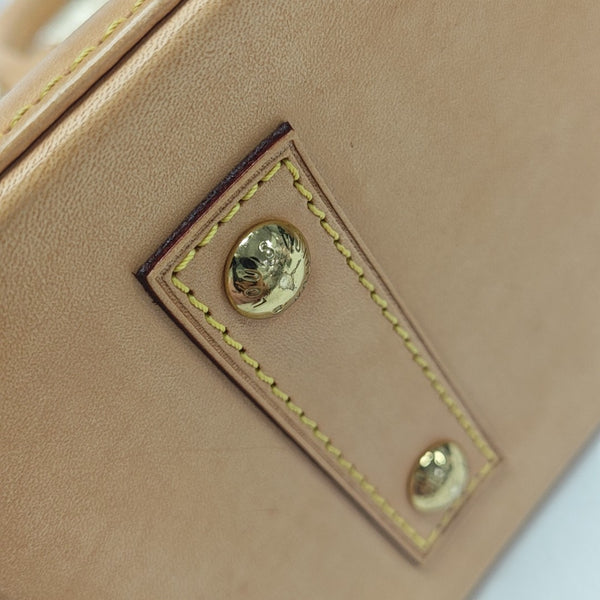 ALMA BB Monogram Coated Canvas Brown