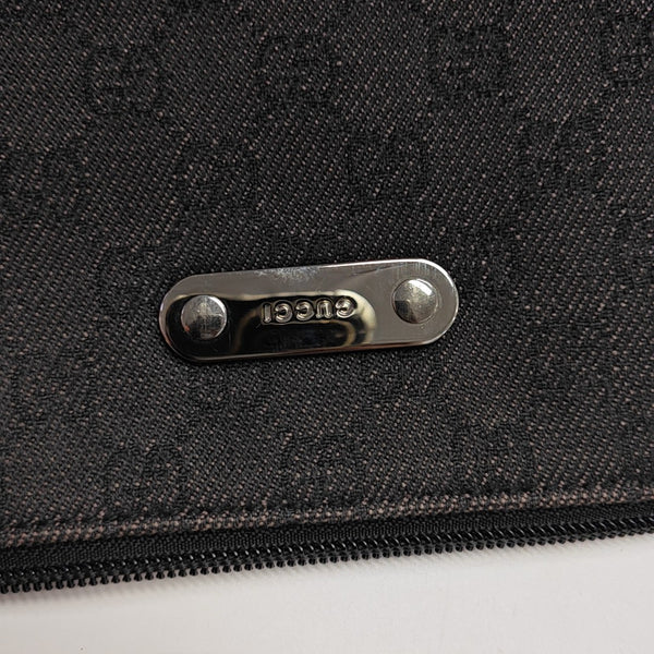 Monogram Canvas Shoulder Bag Brown