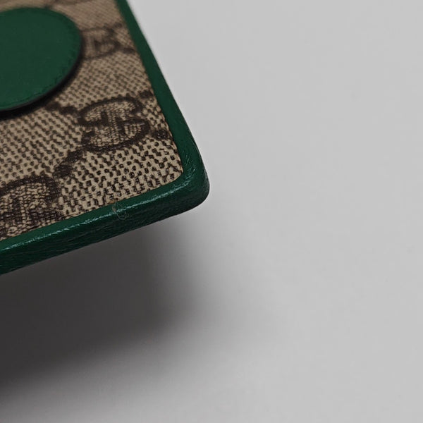 Retro Monogram Coated Canvas Green Card Holder
